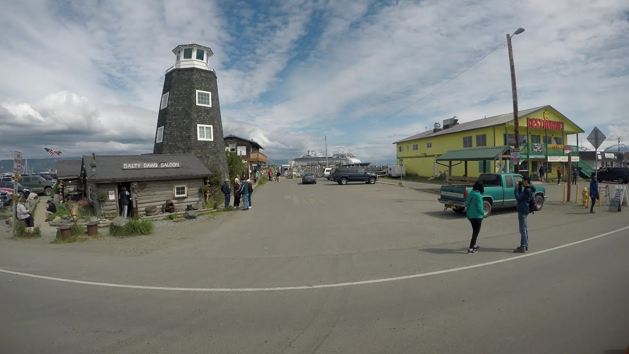Homer Alaska Tour of Spit, Shopping, Beautiful Beach & Cruise Port (4K)