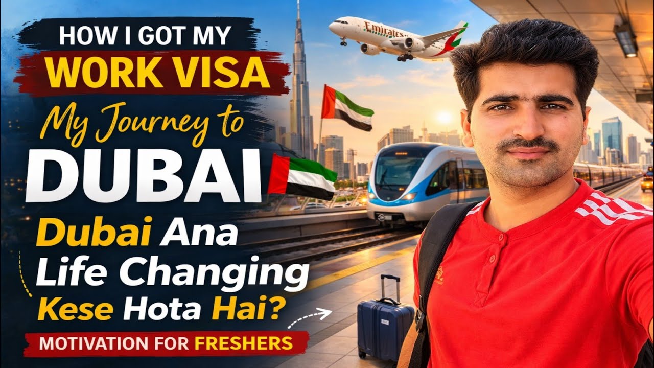 How I Got My Dubai Work Visa 🇦🇪 | My Journey to Dubai | Freshers Motivation | Life Changing Story
