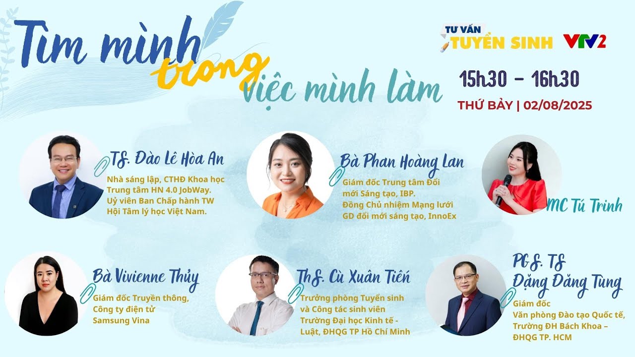 🔥Tư vấn tuyển sinh ĐH 2025: Chọn nghề lương cao hay chọn đam mê? Top ngành đáng học nhất 2025 |VTV2