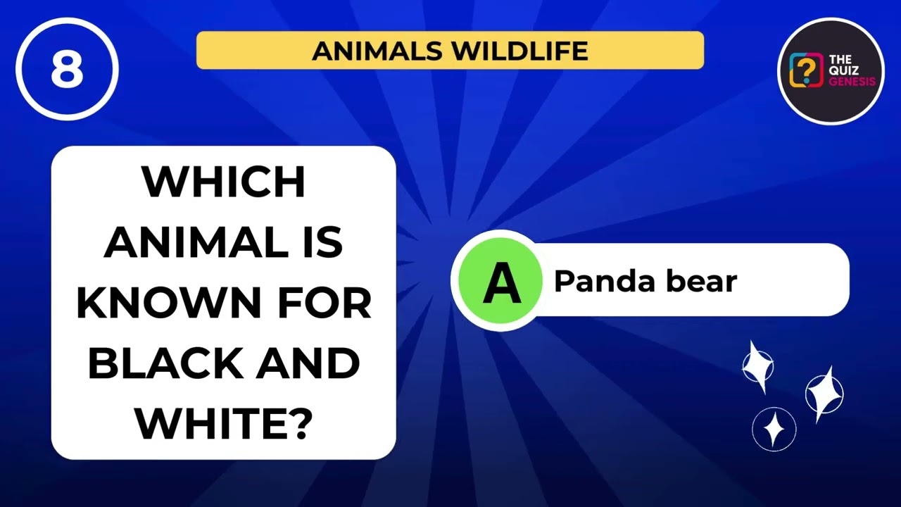 Animals Quiz 🦁 20 Wildlife Questions | Animal Kingdom Trivia Challenge 2025