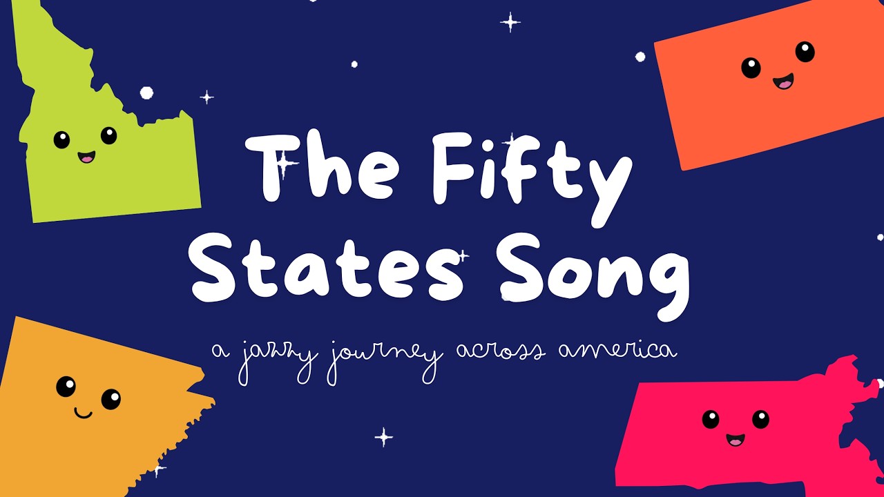 The Fifty States Song &bull; A Jazzy Journey Across America &bull; Learn All 50 States of the USA