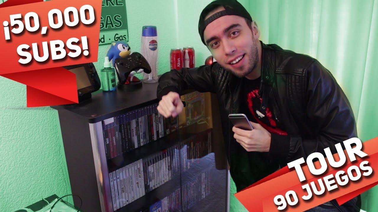 ¡ESPECIAL 50000 SUSCRIPTORES! - Tour de mi colección de videojuegos y películas
