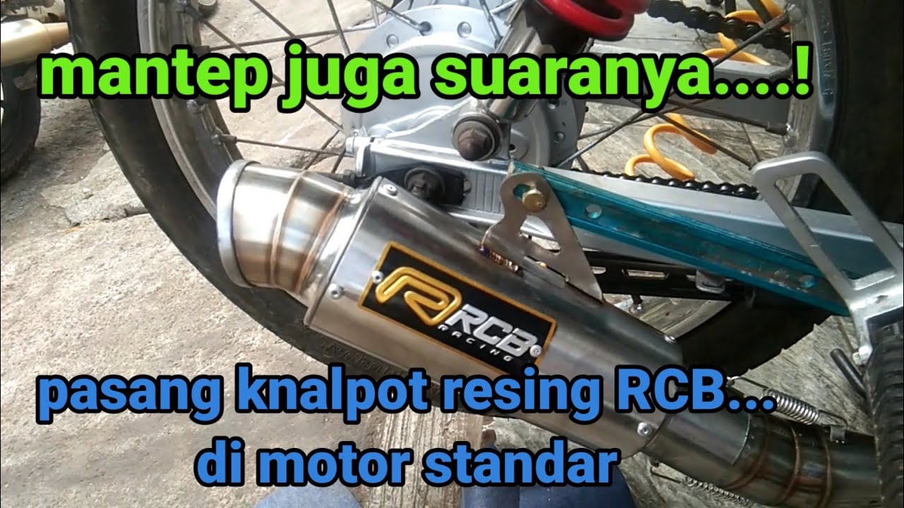 Pasang knalpot RCB Racing di motor standar