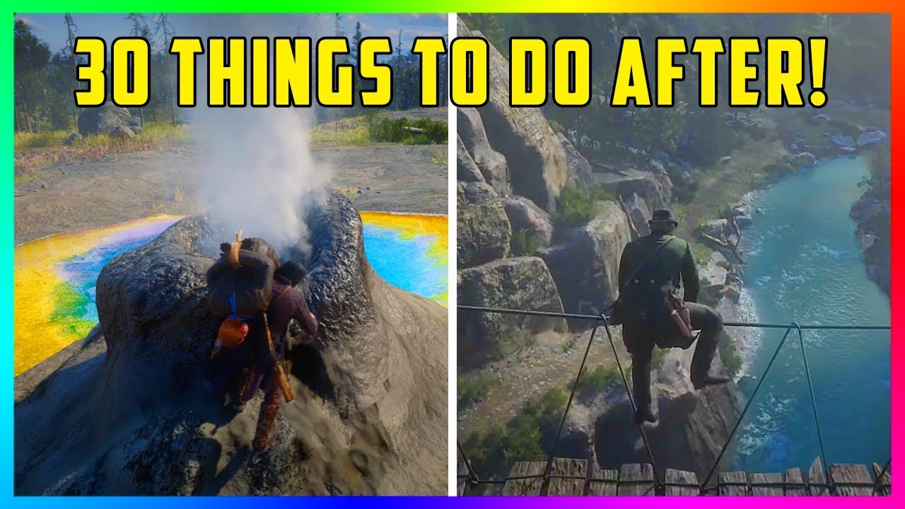30 Things To Do After You Finish Red Dead Redemption 2!
