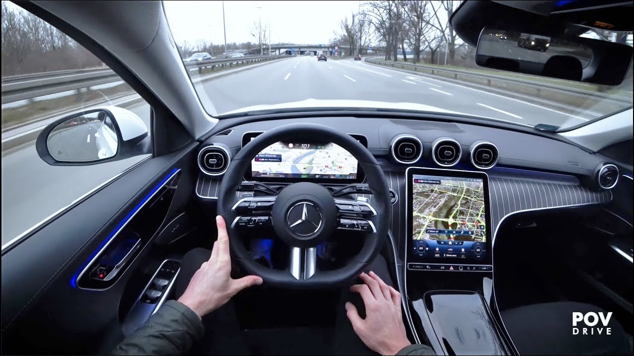 NEW Mercedes C-Class (220d)— POV Test Drive | City & Highway in Poland 🇵🇱 | POVDRIVE