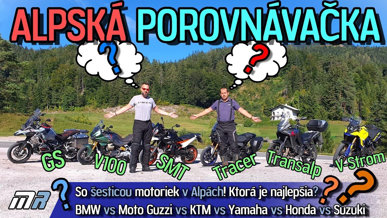 So šesticou motoriek v Alpách - BMW vs Moto Guzzi vs KTM vs Yamaha vs Honda vs Suzuki - motoride.sk