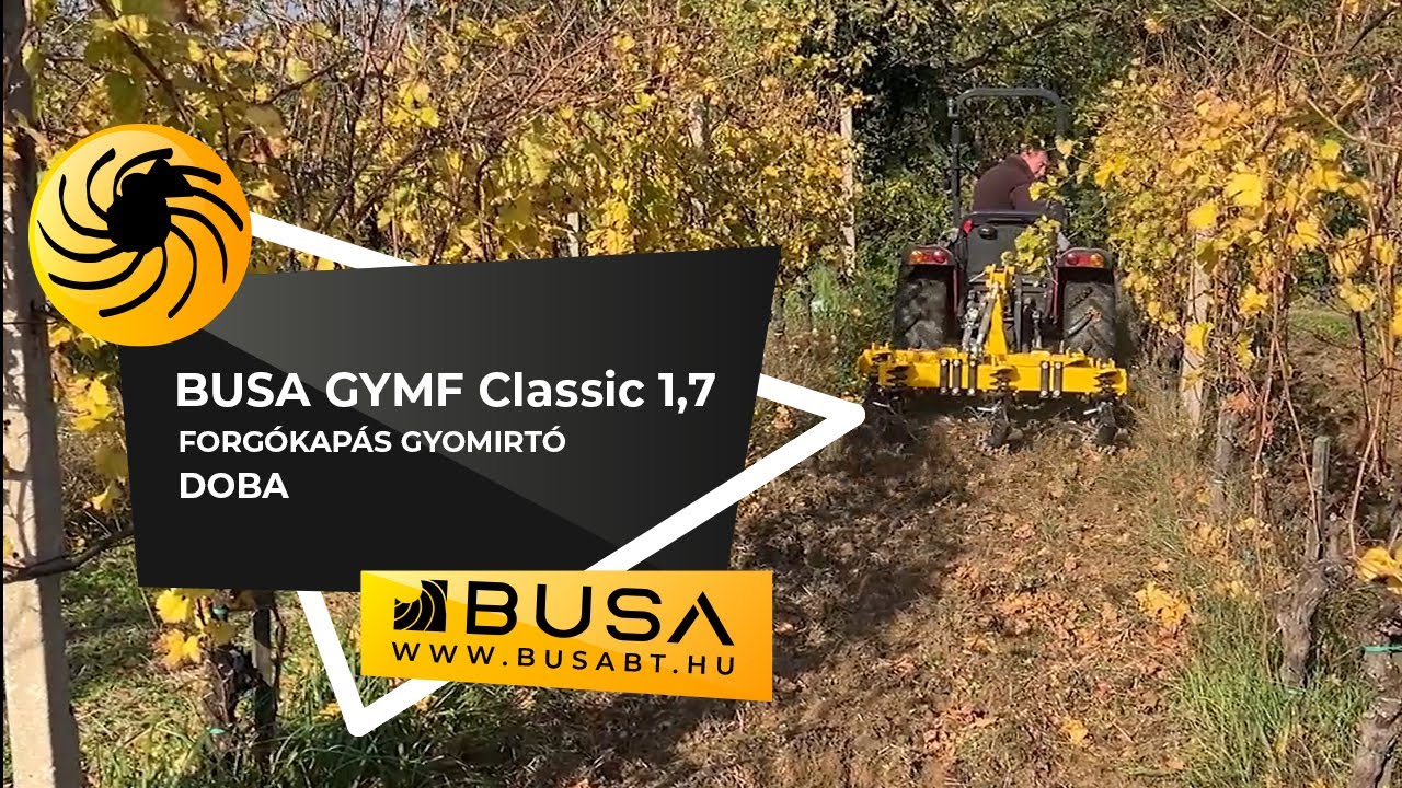 BUSA GYMF Classic 1,7 Forg&oacute;kap&aacute;s gyomirt&oacute;, Doba
