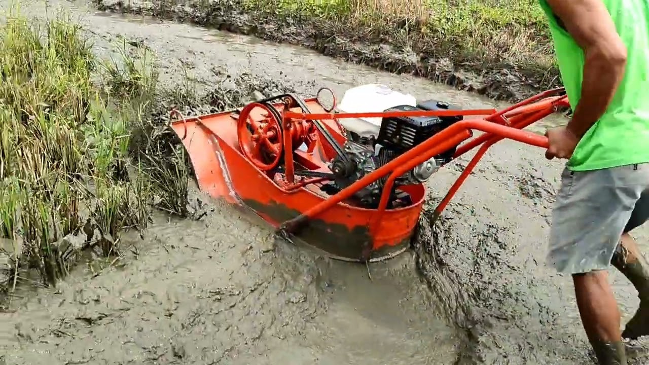 power tiller | mudboat/hand tractor for rice farming in the Philippines🇵🇭