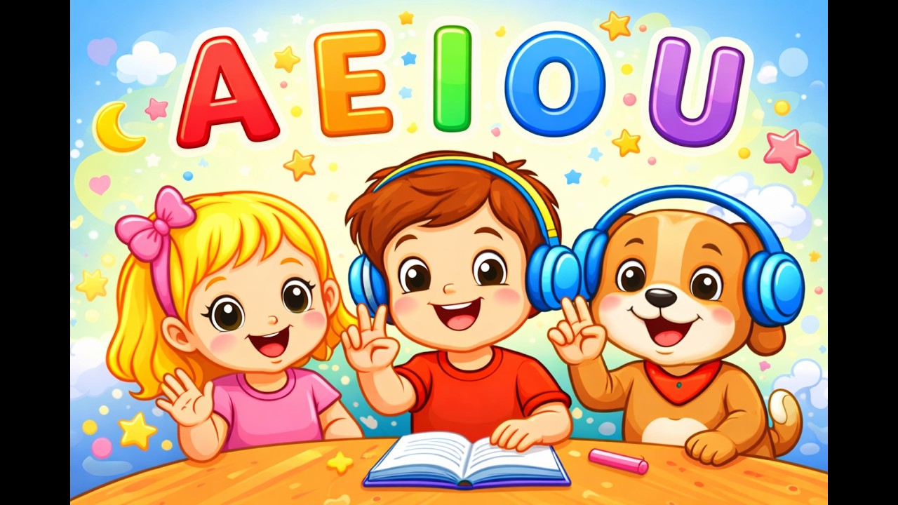 A, E, I, O, U.Cante, dance e aprenda brincando!