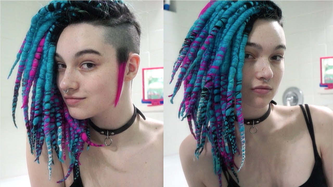 Hair Transformation - Unicorn Vomit