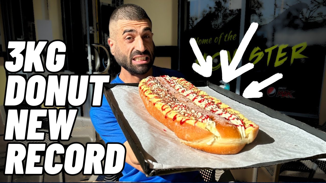 I GOT ABUSED OVER A COFFEE + 3KG DONUT CHALLENGE