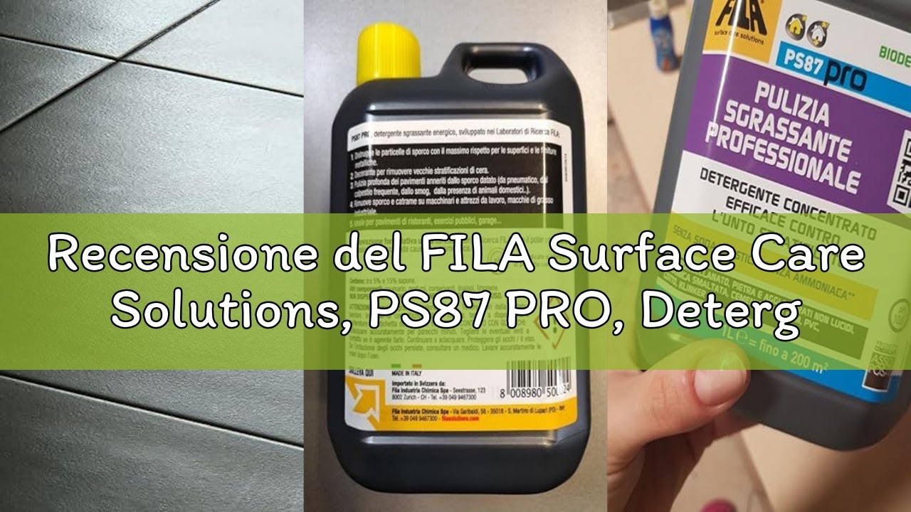 Recensione del FILA Surface Care Solutions, PS87 PRO, Detergente Sgrassatore per Pulizia Pavimenti,