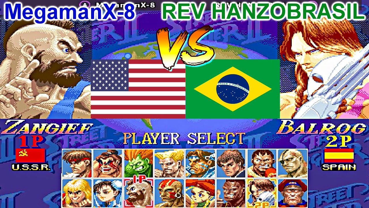Super Street Fighter II X: Grand Master Challenge - MegamanX-8 vs  REV HANZOBRASIL FT5 x3