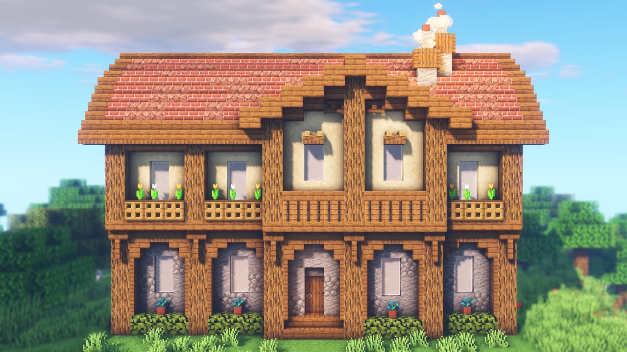 Minecraft Large Medieval House Tutorial