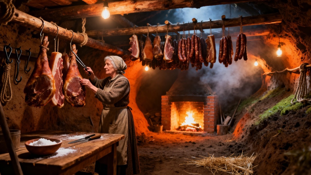 Thrown Out With Nothing, A Grandmother Built a Smokehouse Into the Hill—It Fed Her Family All Winter