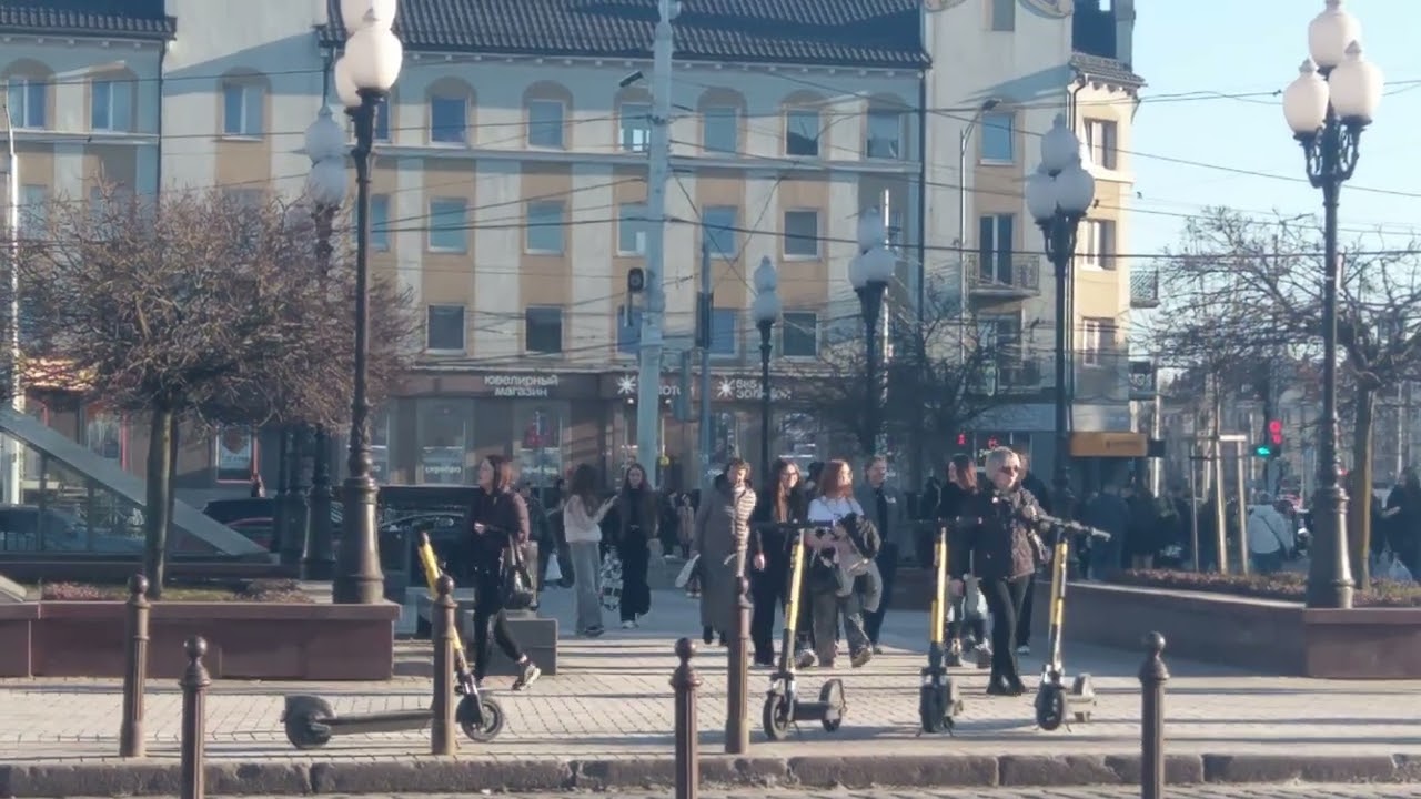 City center view on March 9, 2026, spring is approaching.