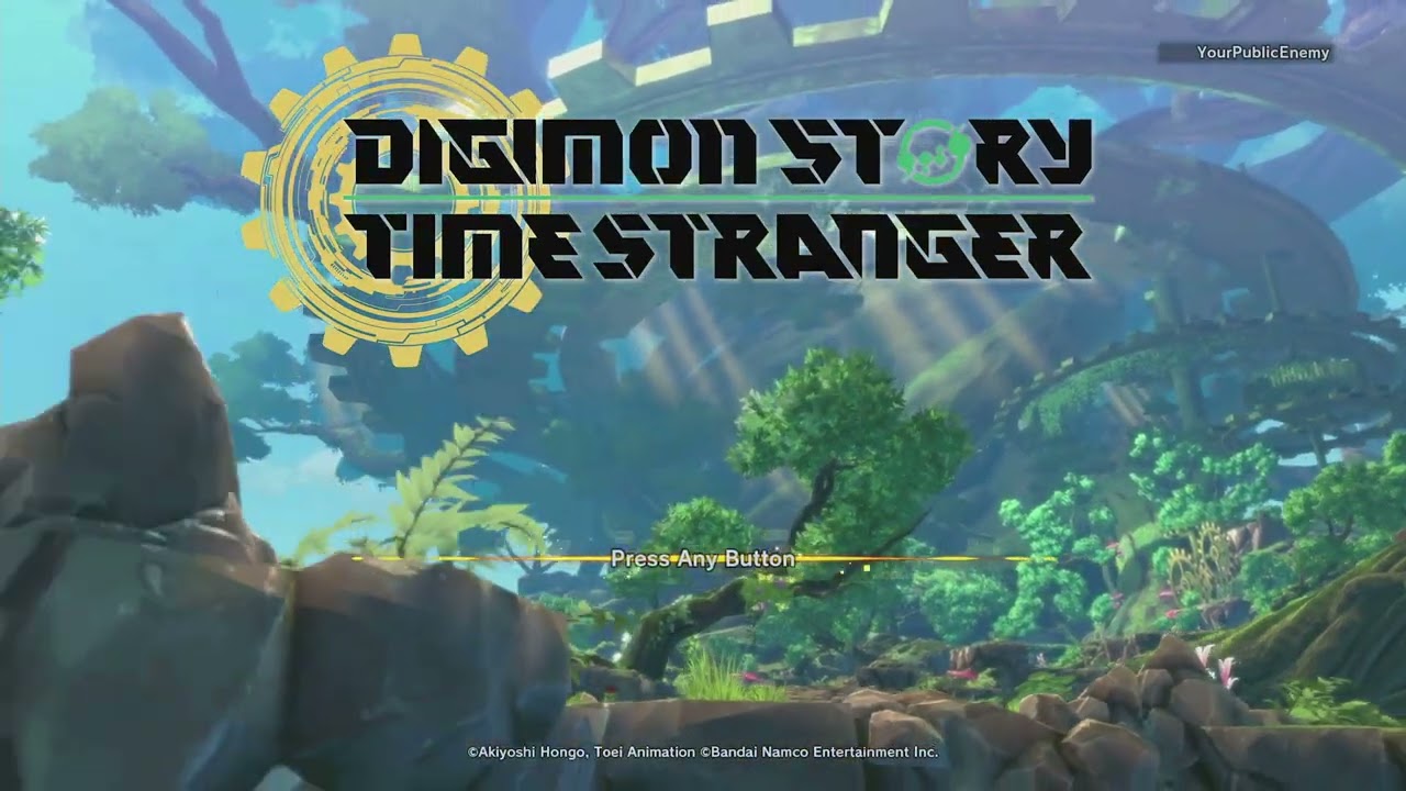 Digimon Story: Time Stranger - Title Screen / Main Menu with Music