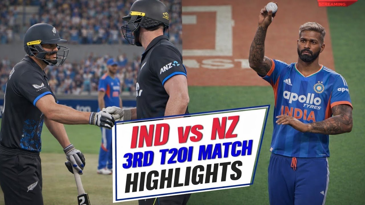 India vs Newzealand 3rd T20I Match Cricket 26 | Highlights | SRBKC 