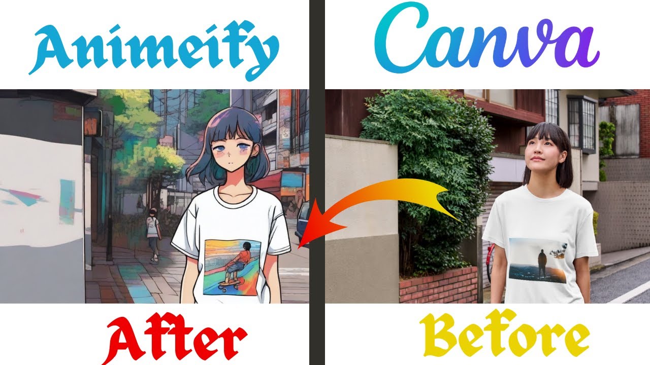 Animeify photo in canva | Kanva Kreation