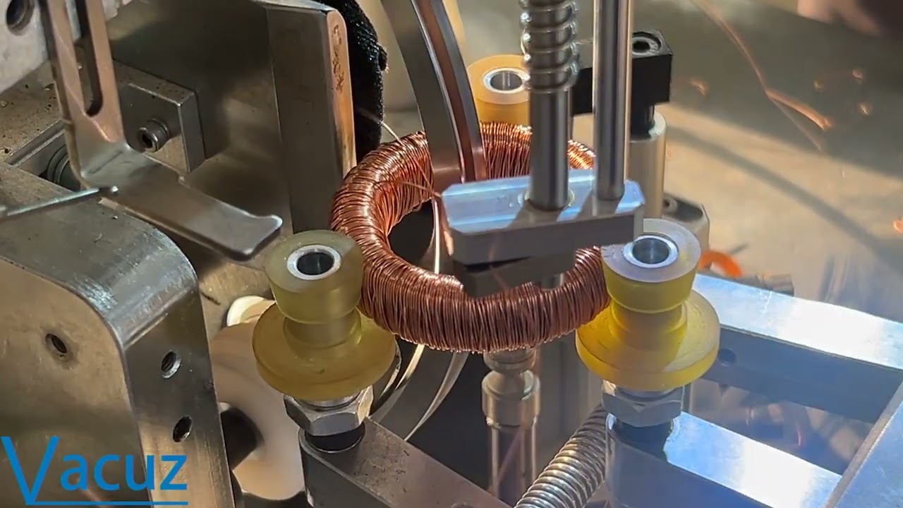 2000T 27 AWG Vacuz Fully Automatic Toroidal Inductor Core Side Slider Winding Machine Manufacturer