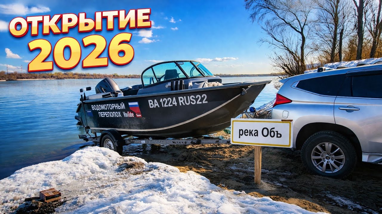 ОТКРЫТИЕ ВОДОМОТОРНОГО СЕЗОНА 2026! РЫБАЛКА НА ОБИ