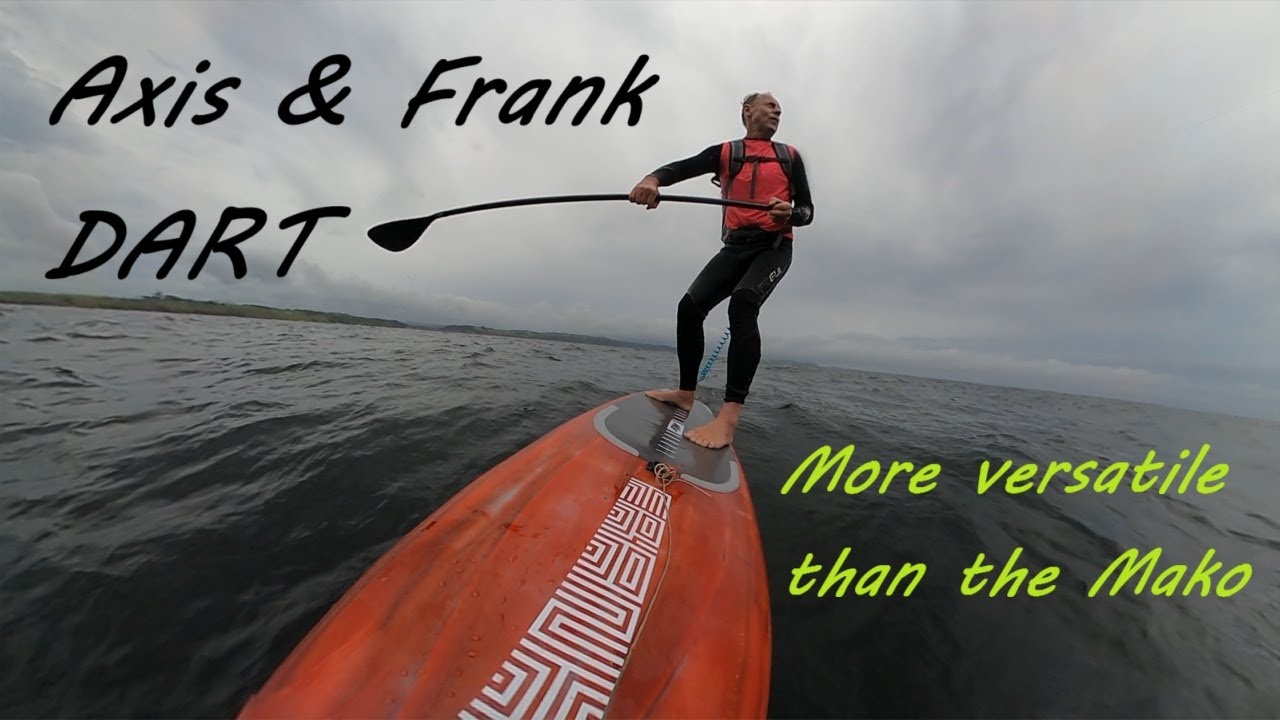 The DART Axis-Frank sup foilboard. Downwinding comparison with the Mako.