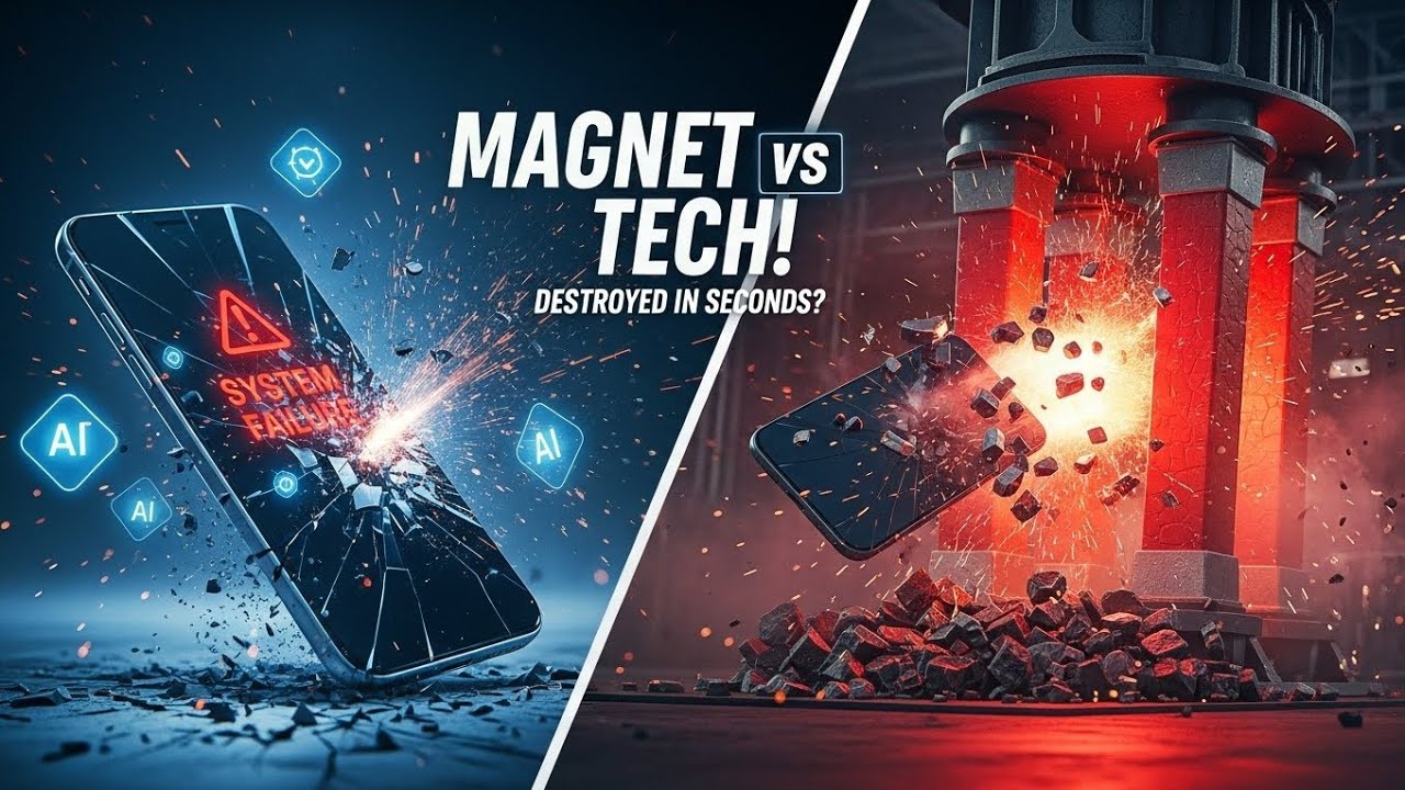 Giant Magnet vs 2026 Tech – Can Your AI Devices Survive? 😱 | Epic Magnetic Destruction! 