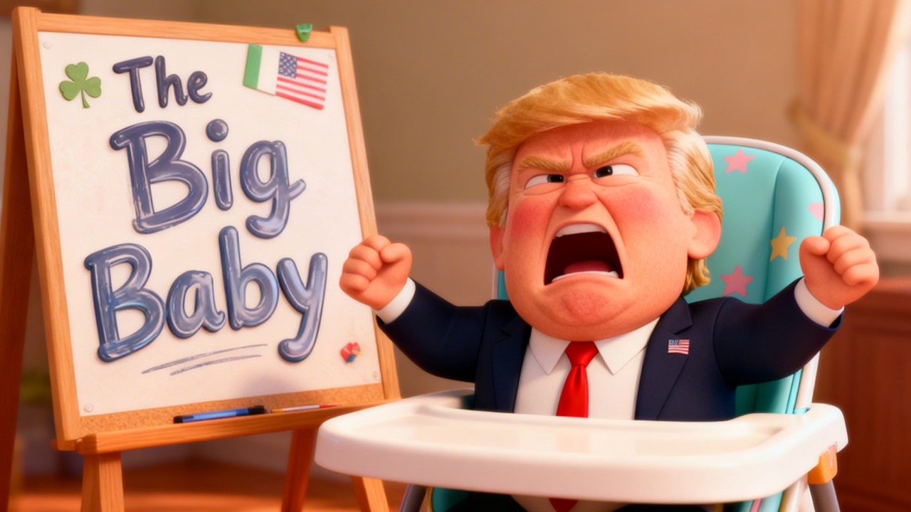 Funny Irish Song Roasts Trump Big Babby Tantrum King!