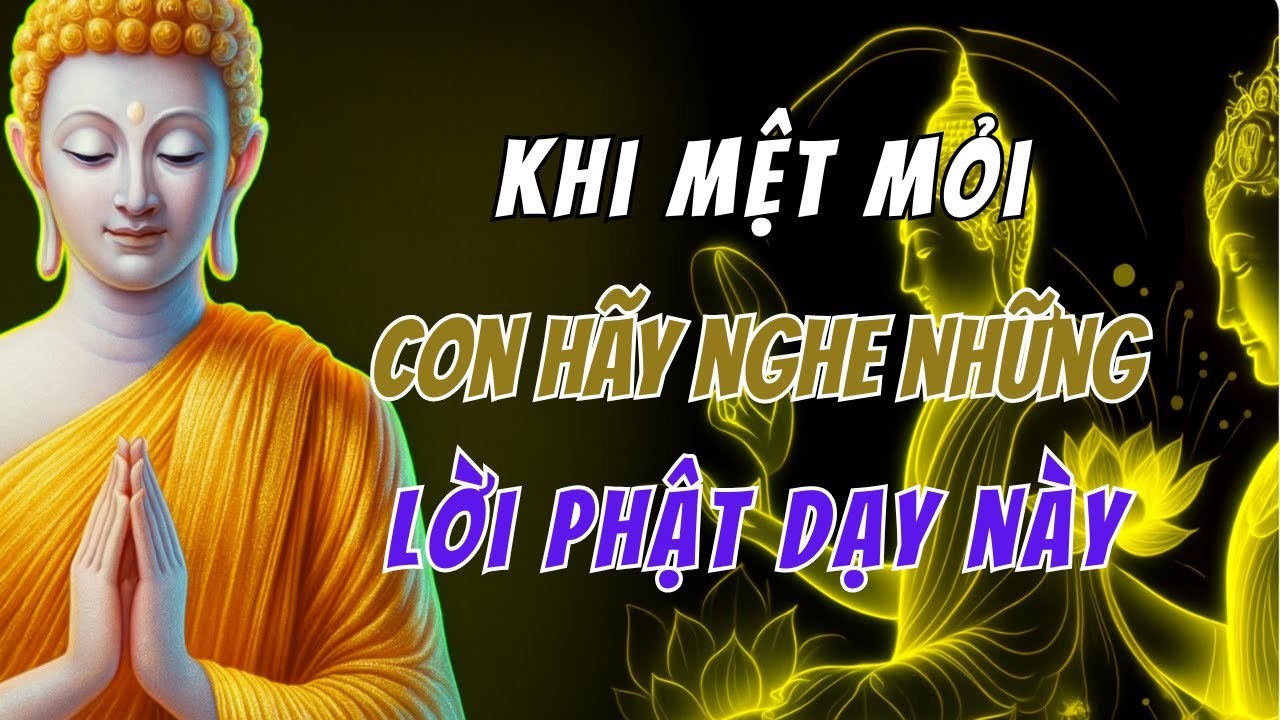Khi mệt mỏi con hãy nghe những lời Phật dạy này để tâm an lạc!