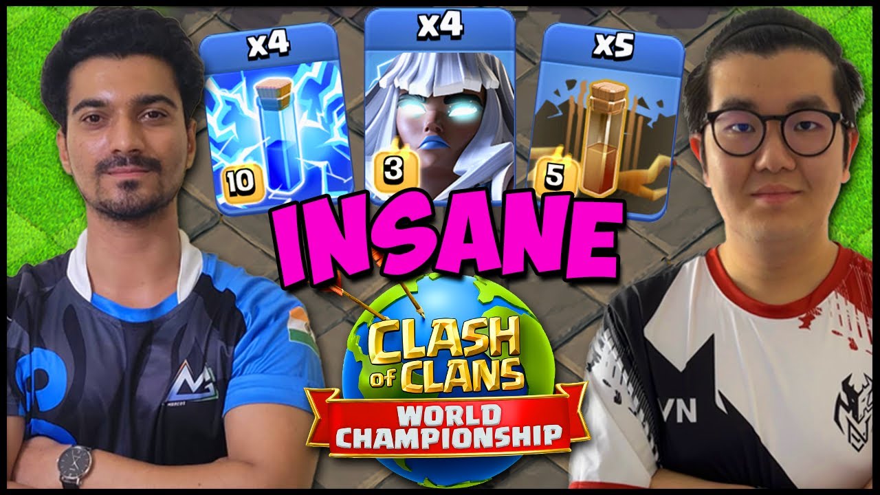INSANE Zap Quad Quake Attack in Clash of Clans World Championship...