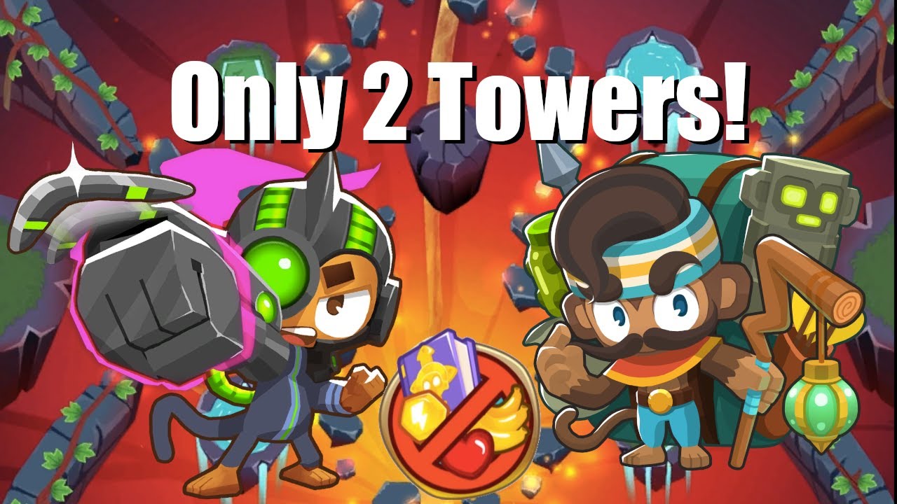 Infernal Chimps with Only 2 Towers! - Bloons TD 6