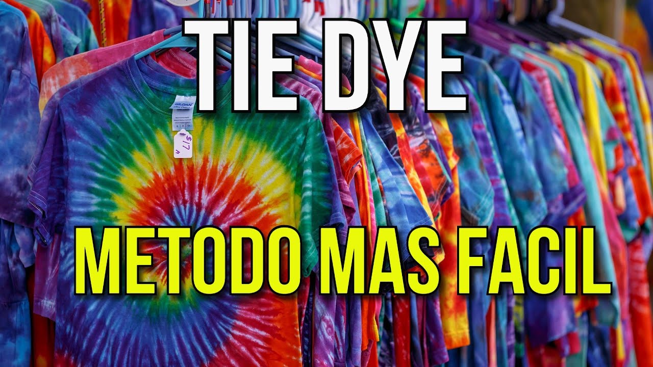 9 Diseños de Camisetas TIE DYE fácil de hacer
