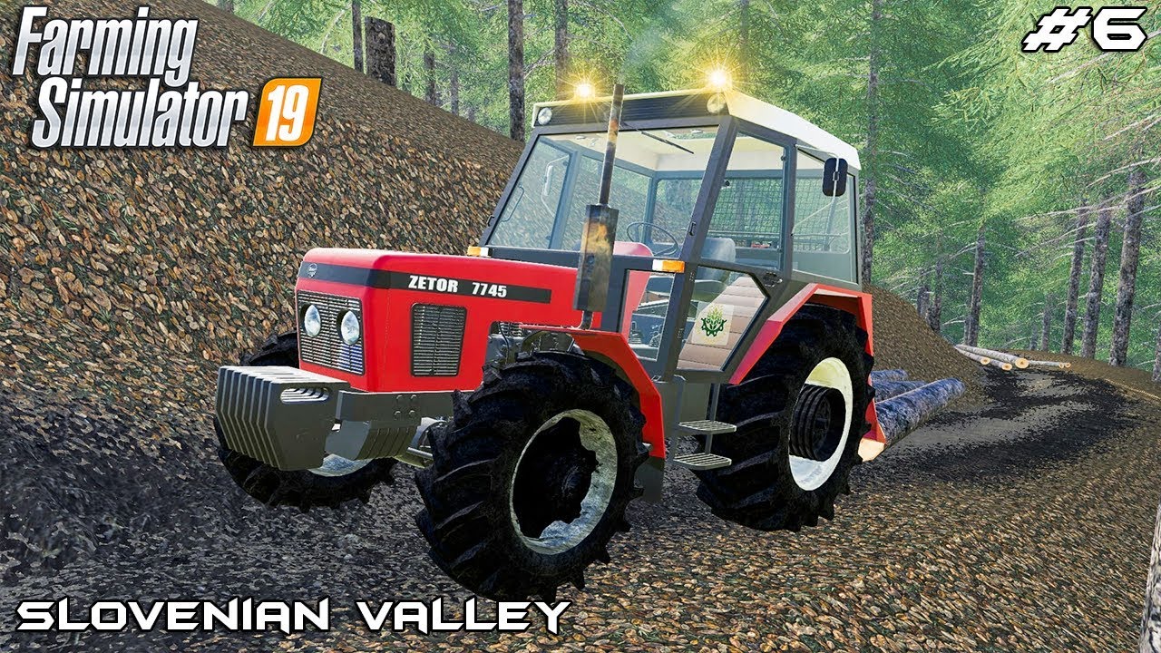 Logging with Zetor 7745 | Small Farm - Slovenian Valley | Farming Simulator 2019 | Episode 6