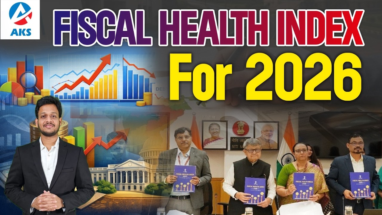 Fiscal Health Index 2026 | explained by Mr. Bharat #iascoaching #upsc #aksias