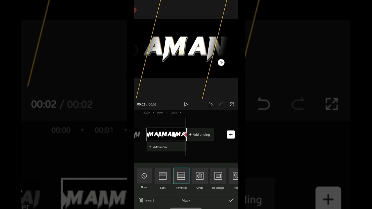 Cinematic Name Reveal In Capcut Video Editing #shorts #capcut #edit
