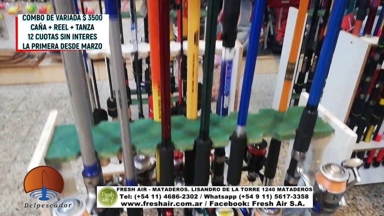 Excelente combo de pesca para variada, ca&ntilde;a + reel + nylon $ 3500. Nombrando DELPESCADOR 12 cuotas!!