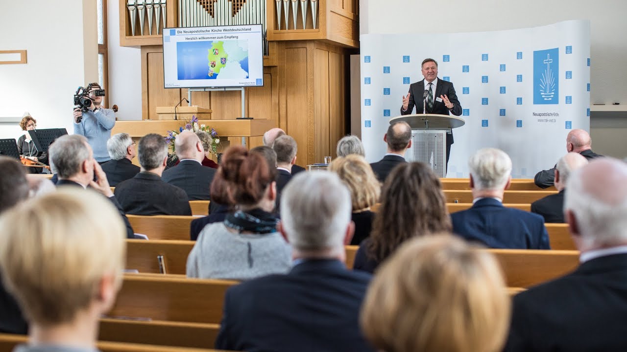 Empfang zur Gründung der Neuapostolischen Kirche Westdeutschland in Frankfurt