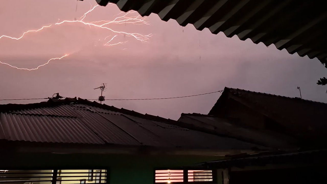 Heavy Rain and Thunder Sounds for Sleep, Study & Relaxation ( Full NonStop Thunder )