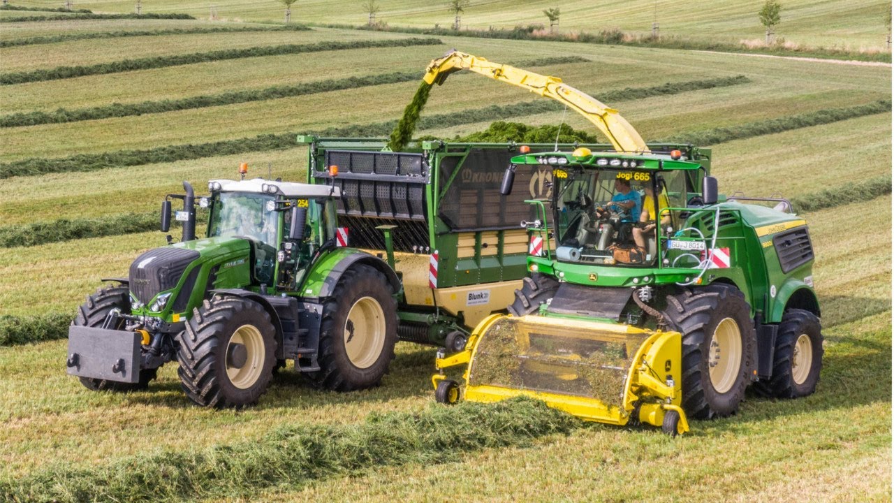 LU BLUNK am Gras häckseln | Fendt 936, 933, 724 | John Deere 9800i | Krone | MV Tour Teil 3 | HD