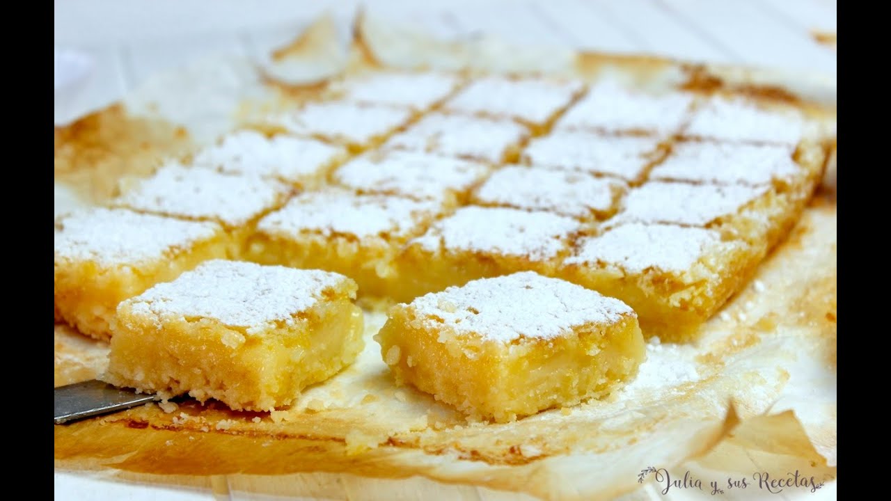 Cortadillos de limón o lemon-bars😋🍋IRRESISTIBLES!!
