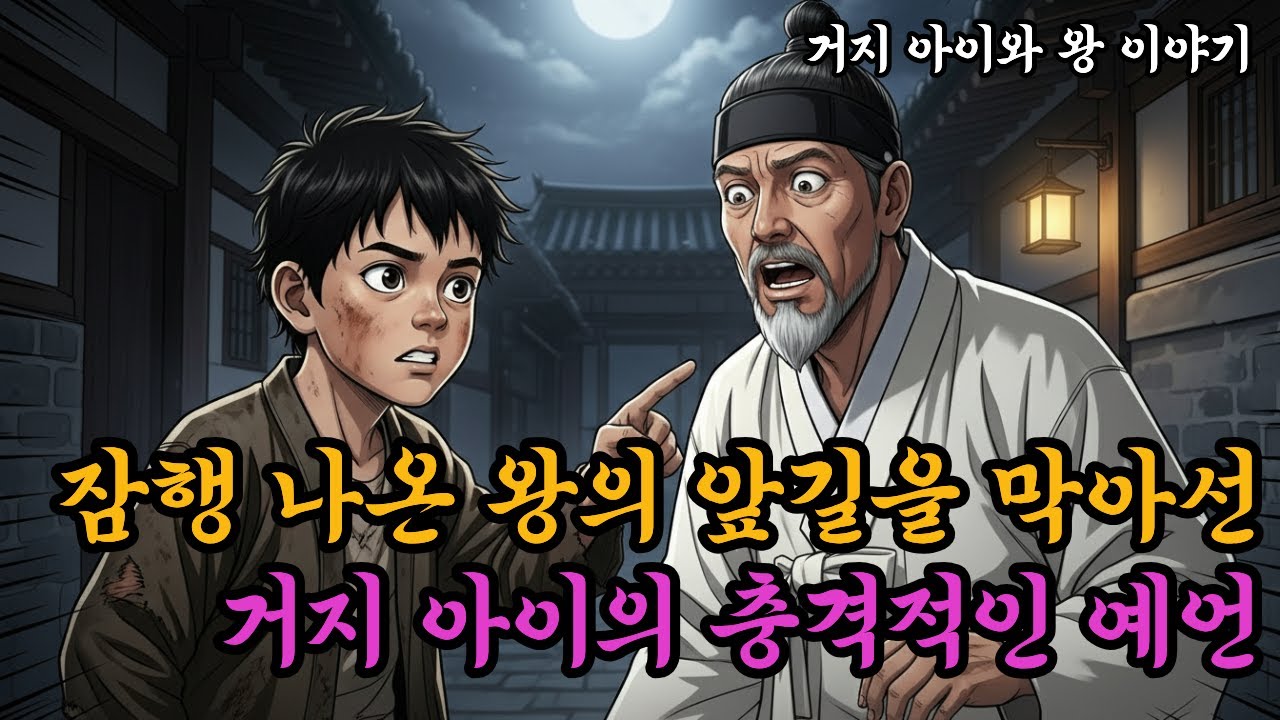 잠행 나온 왕의 앞길을 막아선 거지 아이의 충격적인 예언