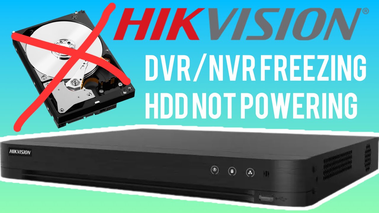 Hikvision DVR Won't Boot With Hard Drive - Complete repair guide