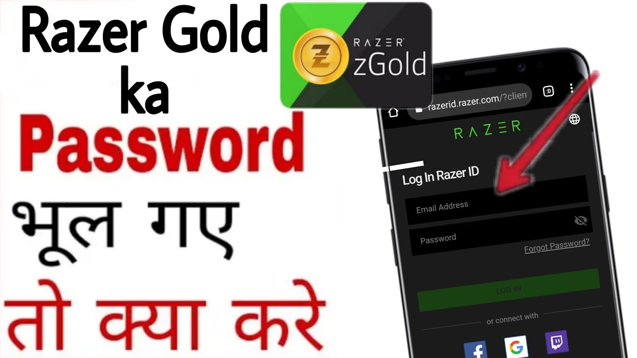 How To Razer Gold Forget Passwod || Razer Gold Ka Forget Password Kaise Bnaye || Chaudharyxpro
