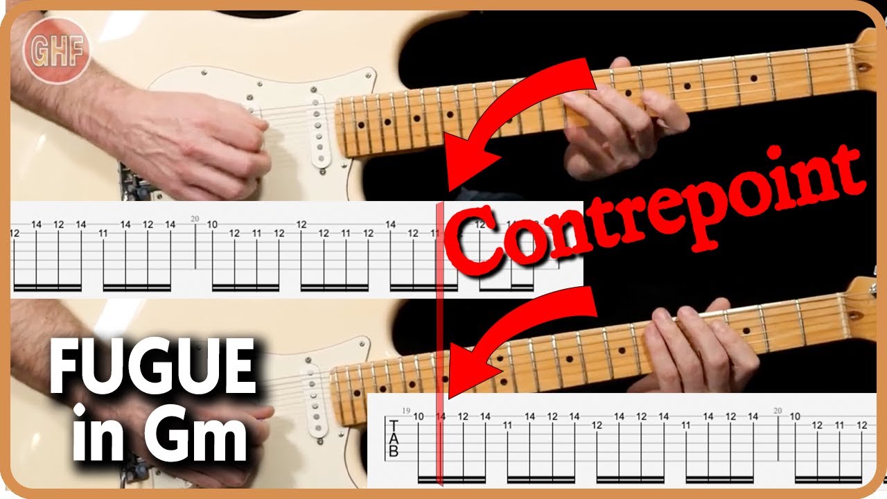 Fugue en Sol mineur / JS Bach -  Fuguetta /Yngwie Malmsteen - tutoriel et tablature