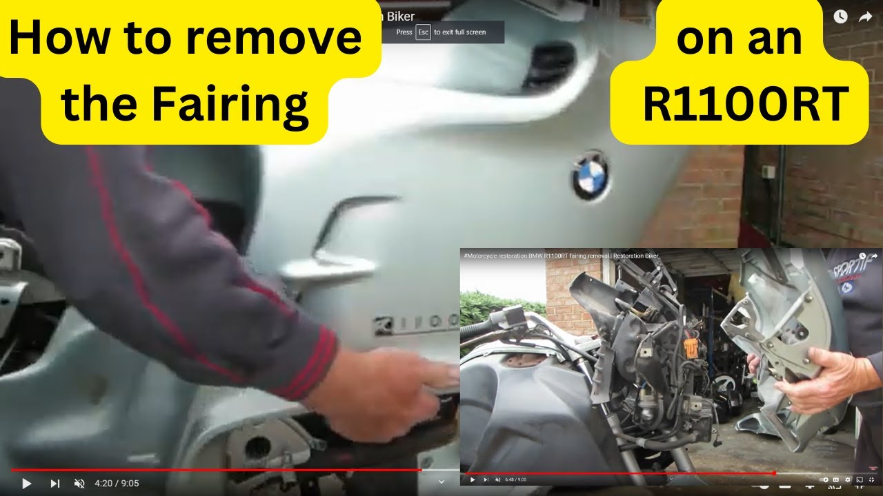 Как снять обтекатель BMW R1100RT | #реставрациямотоциклов Байкер
