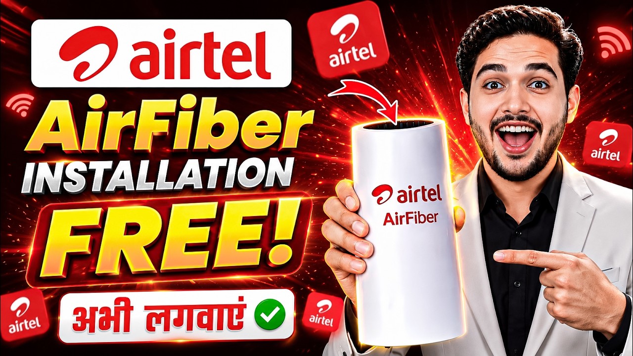 Airtel AirFiber Kaise Lagwaye | Airtel AirFiber Installation | Airtel Airfiber Plans, Review & Price