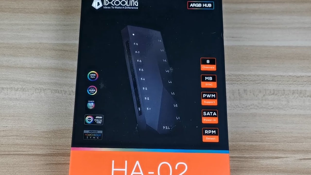 ID Cooling HA 02 ARGB + Fan Hub 8 Port