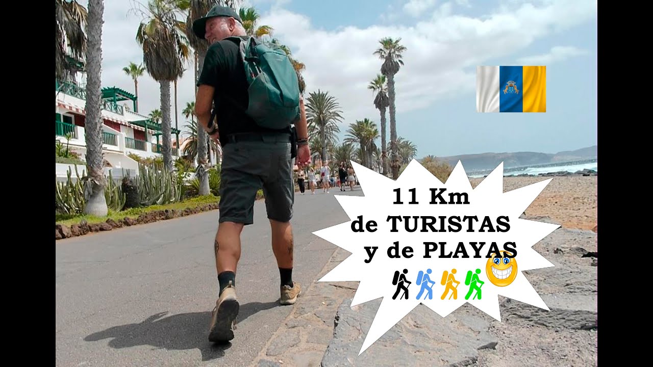 11 km de TURISTAS y PLAYAS - Tenerife - Canarias.