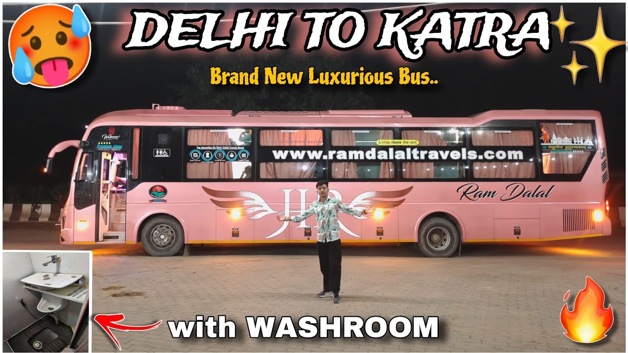 Omg 🥵 Brand new Luxury Sleeper Bus with Washroom 🔥 || Delhi to Katra Bus