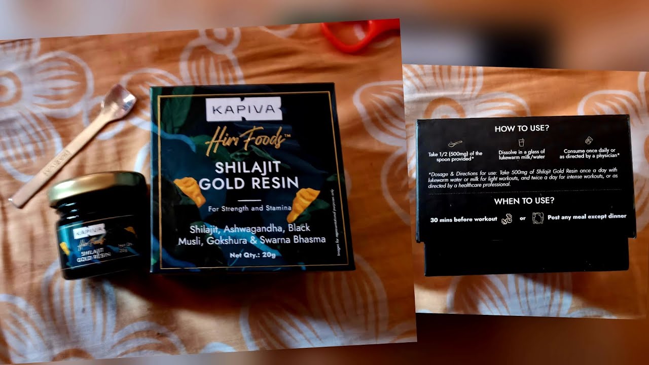 Unboxing of KAPIVA SHILAJIT GOLD RESIN